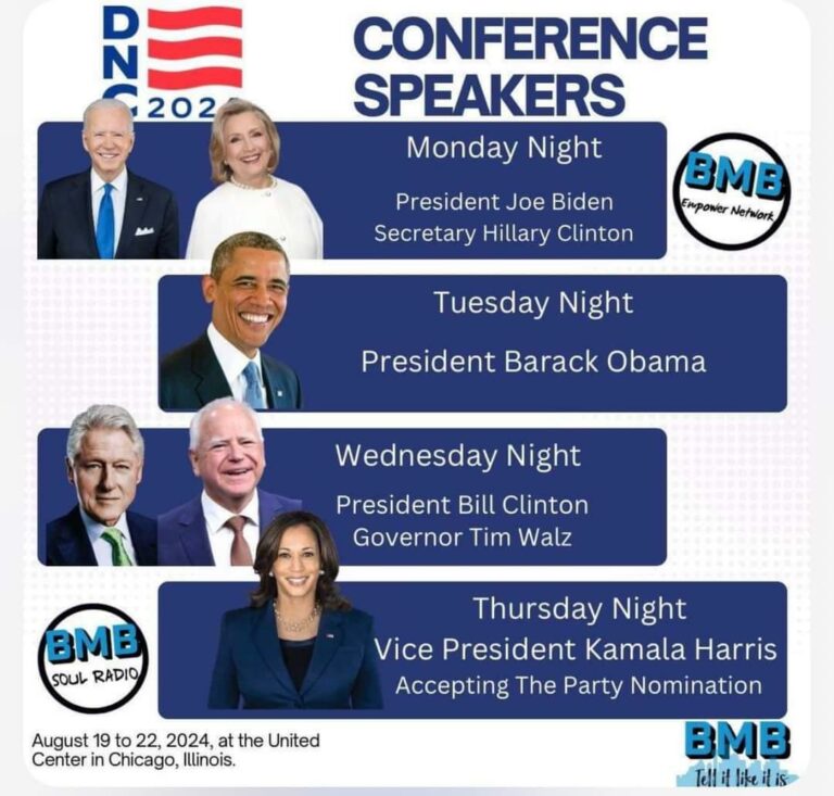 DNC Speakers Schedule Erie County Democrats
